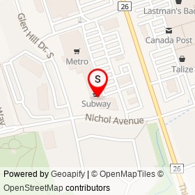 CIBC on Nichol Avenue, Whitby Ontario - location map