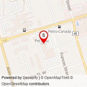 The Village Bake Shop & Deli on Dundas Street West, Whitby Ontario - location map