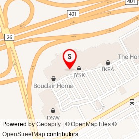 Ashley HomeStore on Highway 401, Whitby Ontario - location map