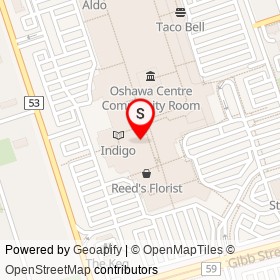Pie Squared on King Street West, Oshawa Ontario - location map