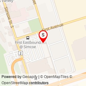 TD Canada Trust ATM on Albert Street, Oshawa Ontario - location map