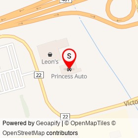 Princess Auto on Victoria Street East, Whitby Ontario - location map