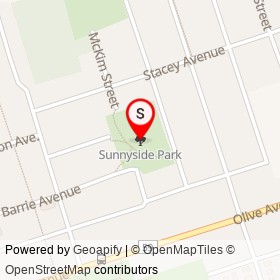 Sunnyside Park on , Oshawa Ontario - location map