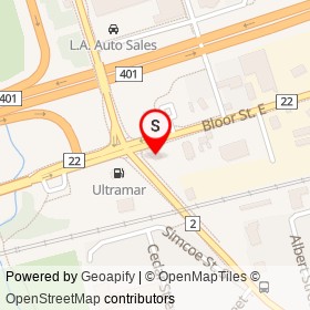 HotSpot Auto Parts on Bloor Street East, Oshawa Ontario - location map