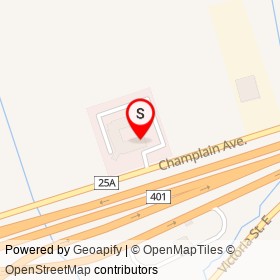 Quality Suites on Champlain Avenue, Whitby Ontario - location map
