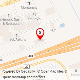 Chuck E. Cheese's on Highway 401, Whitby Ontario - location map