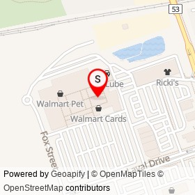 Walmart Appliances on Fox Street, Oshawa Ontario - location map