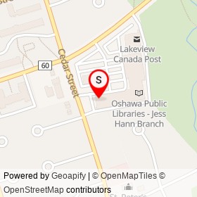 Easy Financial on Wentworth Street West, Oshawa Ontario - location map