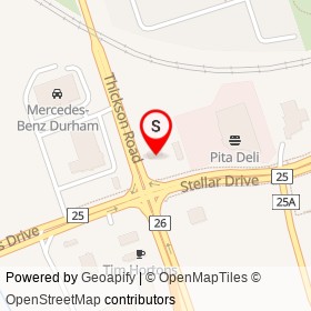 Petro-Canada on Thickson Road, Whitby Ontario - location map