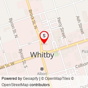 Nice Bistro on Brock Street North, Whitby Ontario - location map