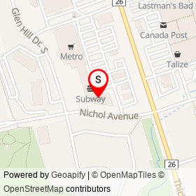 Running Room on Nichol Avenue, Whitby Ontario - location map