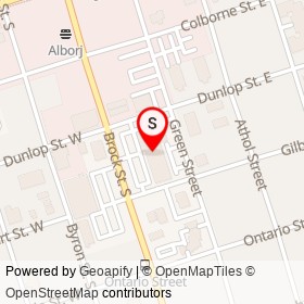 RBC on Dunlop Street East, Whitby Ontario - location map