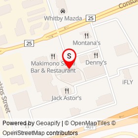 JB's Mongolian Grill on Consumers Drive, Whitby Ontario - location map