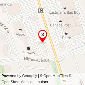 Hero Certified Burgers on Thickson Road, Whitby Ontario - location map