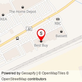 Best Buy on Victoria Street East, Whitby Ontario - location map