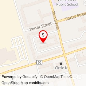No Name Provided on Glen Street, Oshawa Ontario - location map