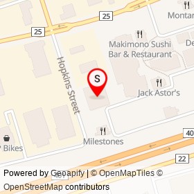 Playdium on Hopkins Street, Whitby Ontario - location map