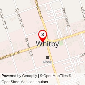 Vintage 905 on Dundas Street West, Whitby Ontario - location map