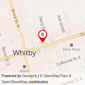 Hakim Optical on 2nd floor, Whitby Ontario - location map