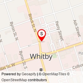 Oishi Maki on Brock Street North, Whitby Ontario - location map