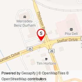 Big Boy's Burgers on Thickson Road, Whitby Ontario - location map