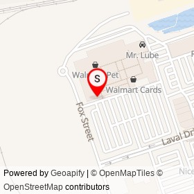 Walmart Deli on Fox Street, Oshawa Ontario - location map