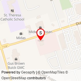 Canada Flooring Centre on Dundas Street East, Whitby Ontario - location map