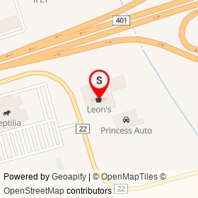 Leon's on Victoria Street East, Whitby Ontario - location map