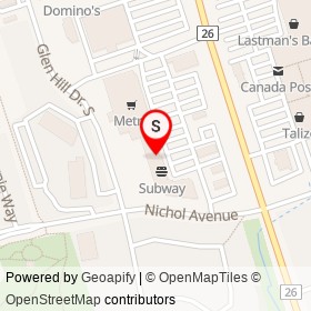 Shogun on Nichol Avenue, Whitby Ontario - location map