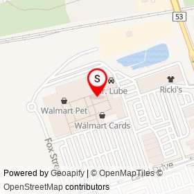 Walmart Furniture on Fox Street, Oshawa Ontario - location map