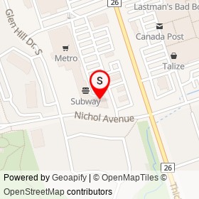 Melanie Pringles on Nichol Avenue, Whitby Ontario - location map