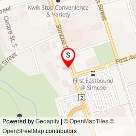 Excuses on Simcoe Street South, Oshawa Ontario - location map