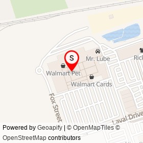 Walmart Girls' on Fox Street, Oshawa Ontario - location map