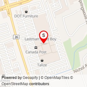 Professional Shoe Repair on Thickson Road, Whitby Ontario - location map