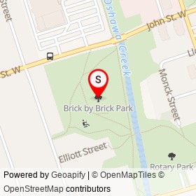 Brick by Brick Park on , Oshawa Ontario - location map