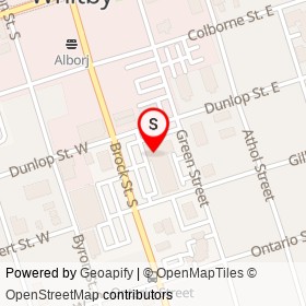 Dollarama on Dunlop Street East, Whitby Ontario - location map