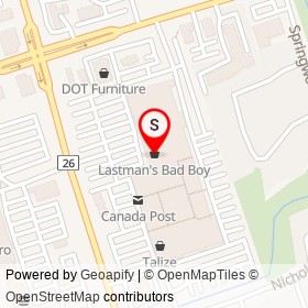Lastman's Bad Boy on Thickson Road, Whitby Ontario - location map