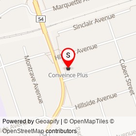Conveince Plus on Park Road South, Oshawa Ontario - location map