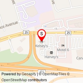 Kelsey's on Consumers Drive, Whitby Ontario - location map