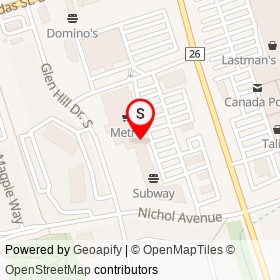 Healthy Planet on Glen Hill Drive South, Whitby Ontario - location map