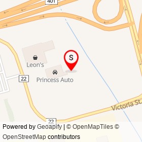 Bluebird Self Storage on Victoria Street East, Whitby Ontario - location map
