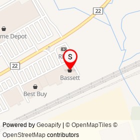 Bassett on Victoria Street East, Whitby Ontario - location map