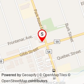 Mac's on Gibb Street, Oshawa Ontario - location map