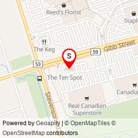 Great Clips on Gibb Street, Oshawa Ontario - location map