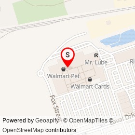 Walmart Infant on Fox Street, Oshawa Ontario - location map
