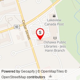 Pet Valu on Wentworth Street West, Oshawa Ontario - location map