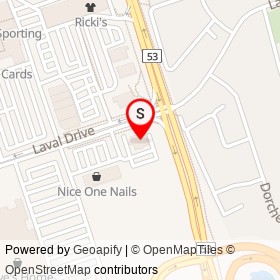 Swiss Chalet on Laval Drive, Oshawa Ontario - location map