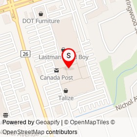 London Shoes on Thickson Road, Whitby Ontario - location map