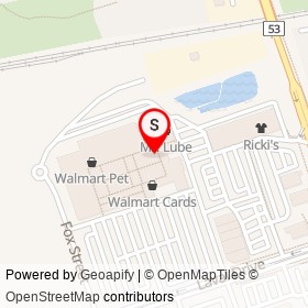 Walmart Plastic Storage on Fox Street, Oshawa Ontario - location map
