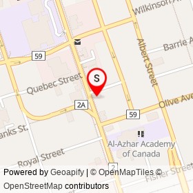 Smith's Variety on Maple Street, Oshawa Ontario - location map